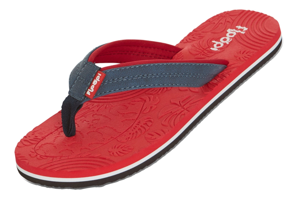 Womens Calli Floral Thong Flip Flop, Red (543)